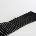 Logótipo personalizado de serviço OEM preto branco listrado meias elásticas de alta compressão masculina